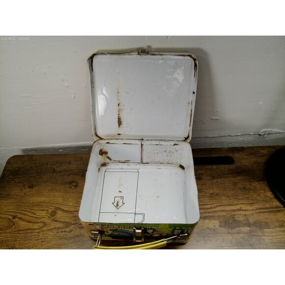 Vintage 1980 Sesame Street Metal Lunchbox, Bert, Ernie, Cookie Monster, Big Bird - Picture 7 of 8